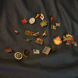 22 pens hat, pens, even one big dragon Ball that has the fire shooting out